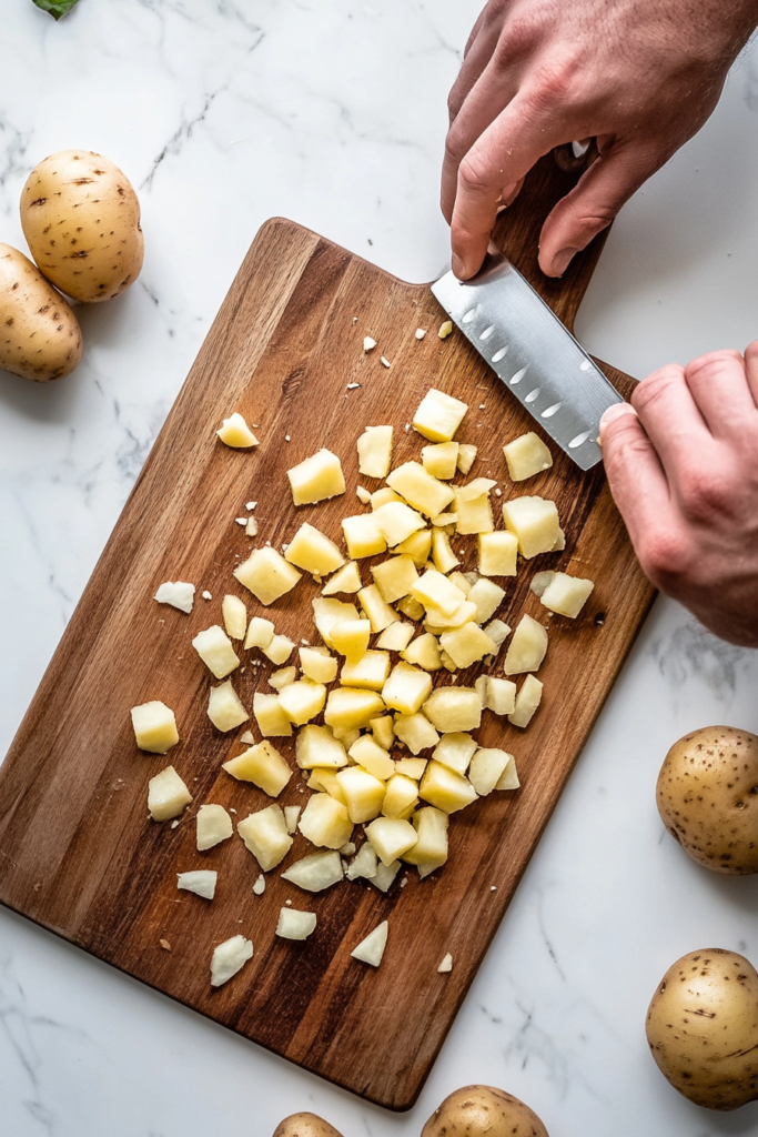 peeling-and-dicing-fresh-potatoes-for-taquitos-1775943-683x1024