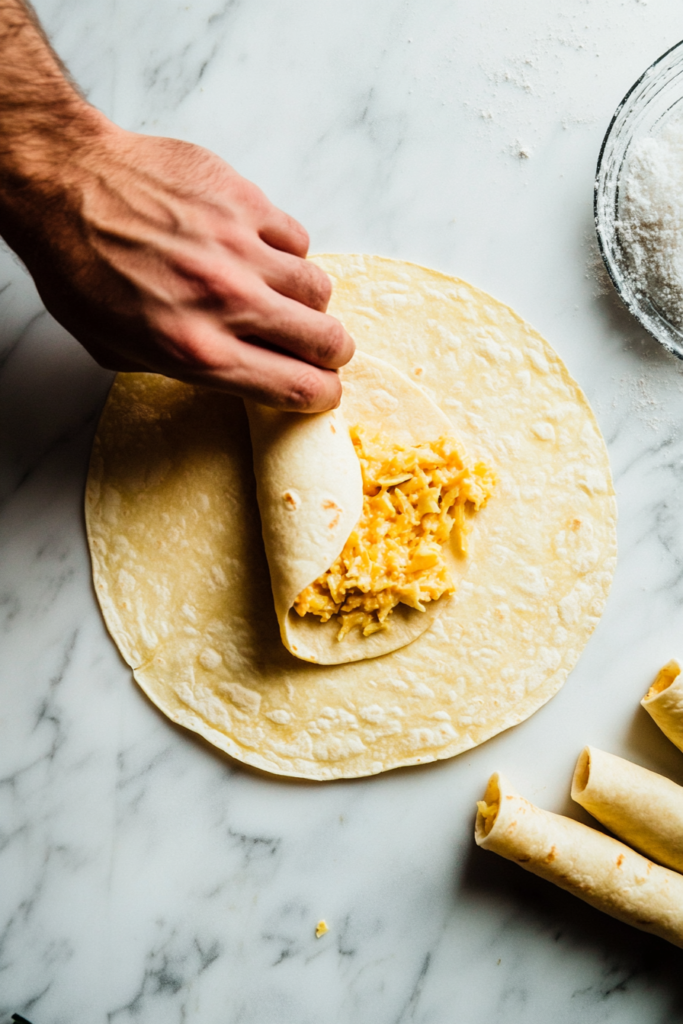 spreading-potato-filling-and-rolling-taquitos-9309090-683x1024