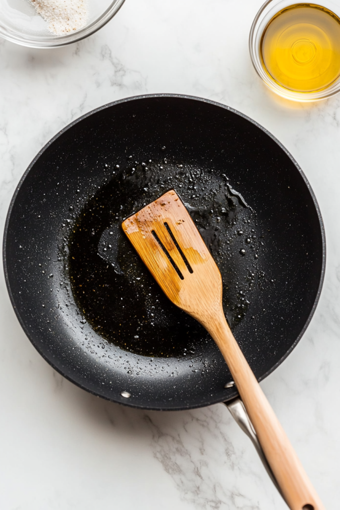 wiping-the-skillet-clean-before-cooking-the-marinated-chicken-5570596-683x1024